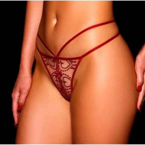 Honey Birdette Adora Bra & Thong Set 34B, M Open crotch - Picture 4 of 12